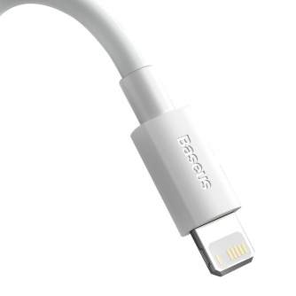 Кабели - Baseus Simple Wisdom Data Cable Kit USB to Lightning 2.4A (2PCS/Set）1.5m White TZCALZJ-02 - быстрый заказ от производит