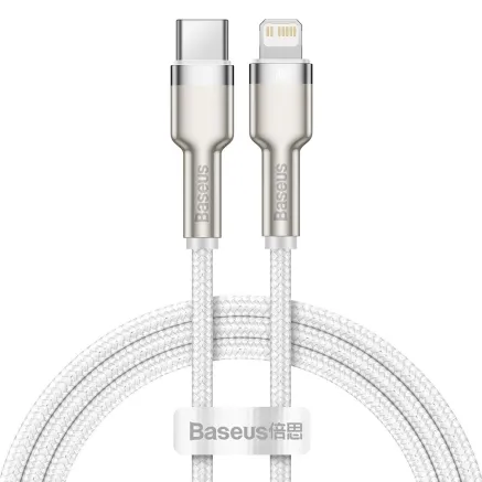 USB-C cable for Lightning Baseus Cafule, PD, 20W, 1m (white) CATLJK-A02