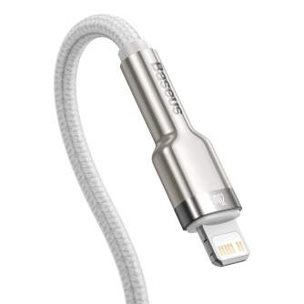 Кабели - USB-C cable for Lightning Baseus Cafule, PD, 20W, 1m (white) CATLJK-A02 - быстрый заказ от производителя