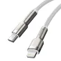 Cables - USB-C cable for Lightning Baseus Cafule, PD, 20W, 1m (white) CATLJK-A02 - quick order from manufacturer