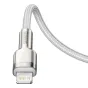 Cables - USB-C cable for Lightning Baseus Cafule, PD, 20W, 1m (white) CATLJK-A02 - quick order from manufacturer