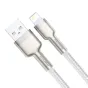 Kabeļi - USB cable for Lightning Baseus Cafule, 2.4A, 1m (white) CALJK-A02 - ātri pasūtīt no ražotāja