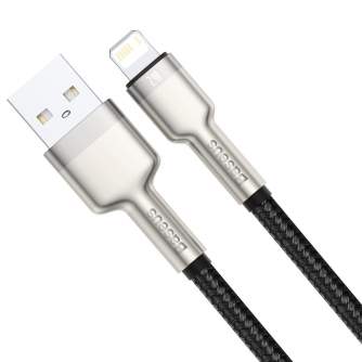 Cables - USB cable for Lightning Baseus Cafule, 2.4A, 2m (black) CALJK-B01 - quick order from manufacturer