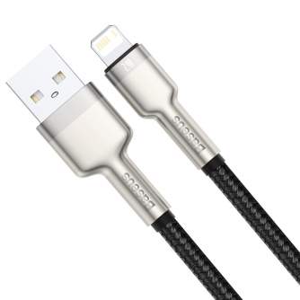 Kabeļi - USB cable for Lightning Baseus Cafule, 2.4A, 2m (black) CALJK-B01 - ātri pasūtīt no ražotāja