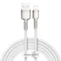 Кабели - USB cable for Lightning Baseus Cafule, 2.4A, 2m (white) CALJK-B02 - быстрый заказ от производителя