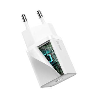 Batteries and chargers - Baseus Super Si Quick Charger 1C 20W (white) CCSUP-B02 - quick order from manufacturer
