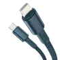 Кабели - Baseus High Density Braided Cable Type-C to Lightning, PD, 20W, 1m (blue) CATLGD-03 - быстрый заказ от производителя
