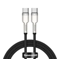 Cables - Cable USB-C to USB-C Baseus Cafule, 100W, 1m (black) CATJK-C01 - quick order from manufacturerCables - Cable USB-C to USB-C Baseus Cafule, 100W, 1m (black) CATJK-C01 - quick order from manufacturer