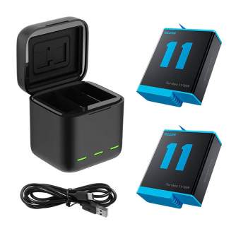 Аксессуары для экшн-камер - Telesin 3-slot charger box for GoPro HERO11 Hero 10 + 2 batteries (GP-BNC-901) hero9 HERO10 - купит