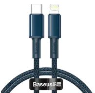 Cables - Baseus High Density Braided Cable Type-C to Lightning, PD, 20W, 2m (blue) CATLGD-A03 - quick order from manufacturerCables - Baseus High Density Braided Cable Type-C to Lightning, PD, 20W, 2m (blue) CATLGD-A03 - quick order from manufacturer