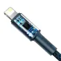 Kabeļi - Baseus High Density Braided Cable Type-C to Lightning, PD, 20W, 2m (blue) CATLGD-A03 - ātri pasūtīt no ražotāja