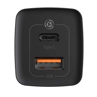 Batteries and chargers - Quick Travel Charger Baseus GaN2 Lite USB+C 65W EU (black) CCGAN2L-B01 - quick order from manufacturer