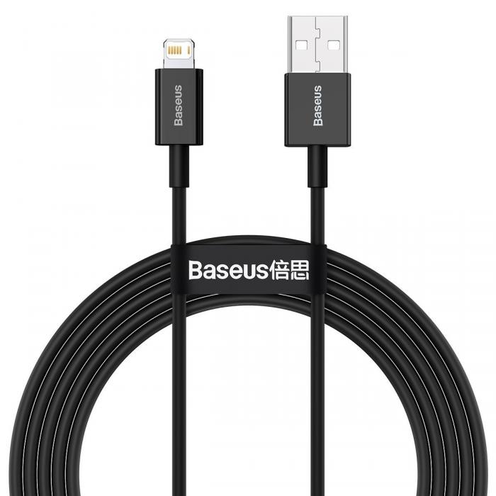 Cables - Baseus Superior Series Cable USB to iP 2.4A 1m (black) CALYS-A01 - quick order from manufacturer