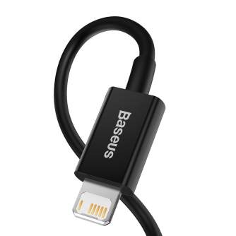 Kabeļi - Baseus Superior Series Cable USB to iP 2.4A 1m (black) CALYS-A01 - ātri pasūtīt no ražotāja