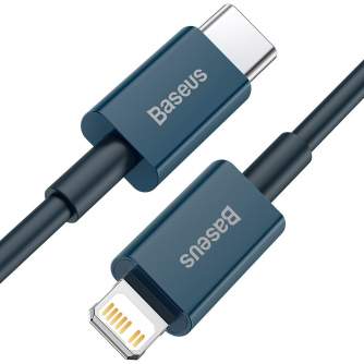 Cables - Baseus Superior Series Cable USB-C to iP, 20W, PD, 2m (blue) CATLYS-C03 - quick order from manufacturer