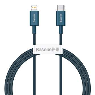 Cables - Baseus Superior Series Cable USB-C to iP, 20W, PD, 1m (blue) CATLYS-A03 - quick order from manufacturer