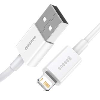 Cables - Baseus Superior Series Cable USB to iP 2.4A 2m (white) CALYS-C02 - quick order from manufacturer