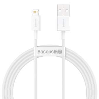 Cables - Baseus Superior Series Cable USB to Lightning 2.4A 1,5m (white) CALYS-B02 - quick order from manufacturer