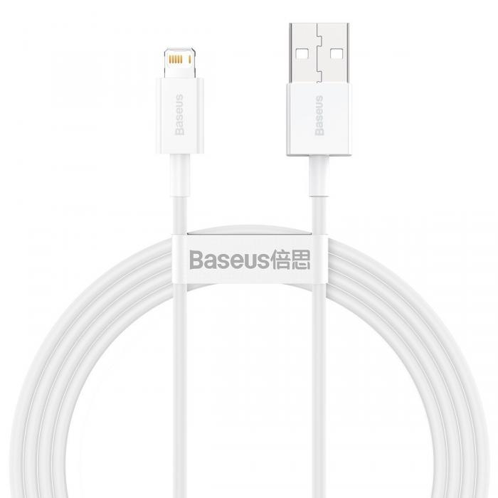Cables - Baseus Superior Series Cable USB to Lightning 2.4A 1,5m (white) CALYS-B02 - quick order from manufacturer