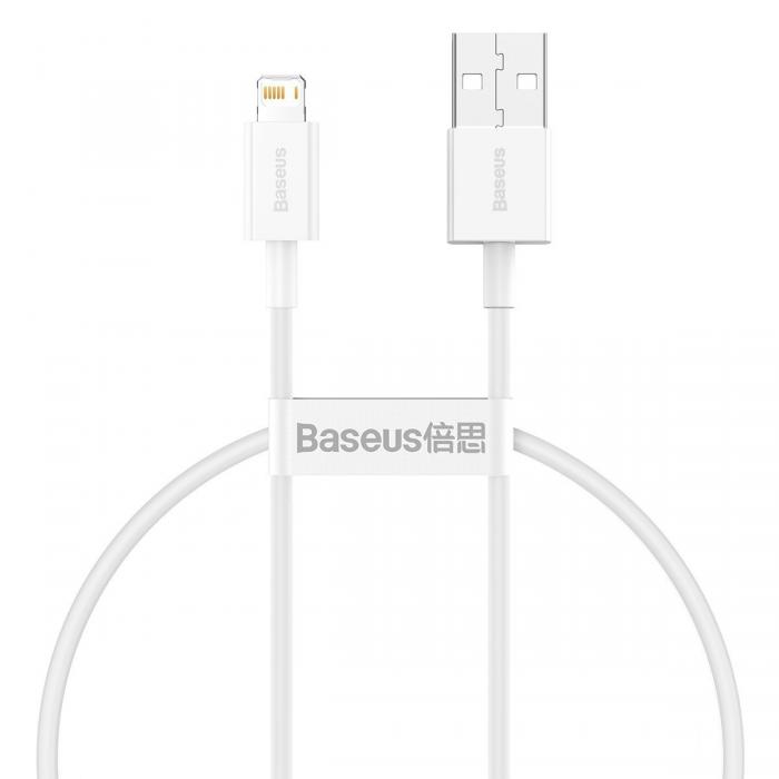 Cables - Baseus Superior Series Cable USB to Lightning, 2.4A, 0,25m (white) CALYS-02 - quick order from manufacturer