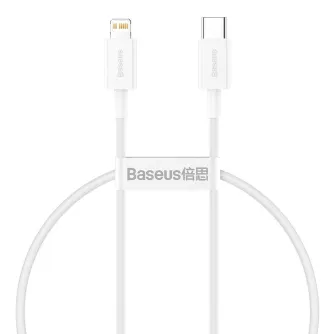 Kabeļi - Baseus Superior Series Cable USB-C to Lightning, 20W, PD, 0,25m (white) CATLYS-02 - ātri pasūtīt no ražotāja