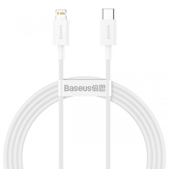 Kabeļi - Baseus Superior sērijas kabelis no USB-C uz Lightning, 20W, PD, 1,5m (balts) CATLYS-B02 - ātri pasūtīt no ražotāja