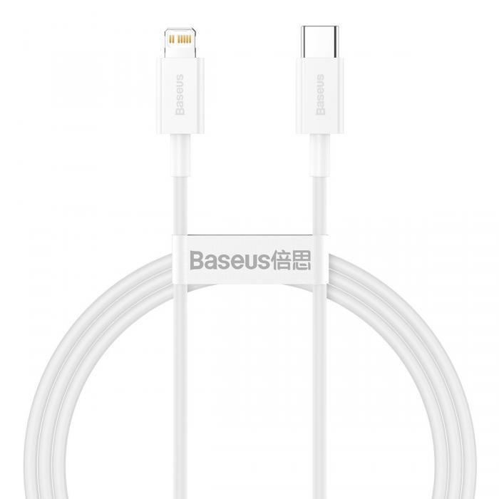 Cables - Baseus Superior Series Cable USB-C to Lightning, 20W, PD, 1m (white) CATLYS-A02 - quick order from manufacturer
