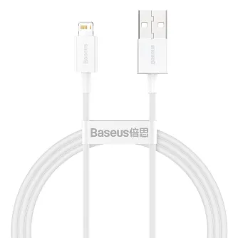 Kabeļi - Baseus Superior Series Cable USB to Lightning, 2.4A, 1m (white) CALYS-A02 - ātri pasūtīt no ražotāja