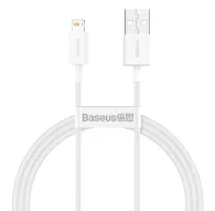 Kabeļi - Baseus Superior Series Cable USB to Lightning, 2.4A, 1m (white) CALYS-A02 - ātri pasūtīt no ražotājaKabeļi - Baseus Superior Series Cable USB to Lightning, 2.4A, 1m (white) CALYS-A02 - ātri pasūtīt no ražotāja