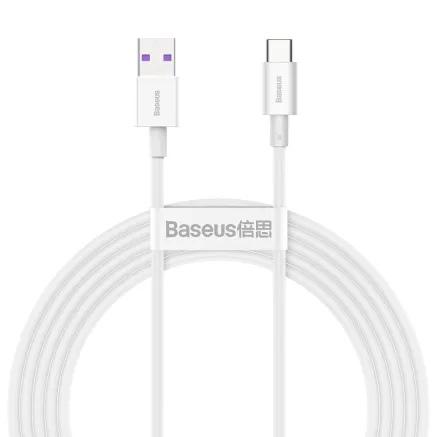 Baseus Superior Series Cable USB to USB-C, 66W, 2m (white) CATYS-A02