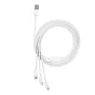 Kabeļi - USB cable 3in1 Baseus Superior Series, USB to micro USB / USB-C / Lightning, 3.5A, 1.2m (white) CAMLTYS-02 - ātri pasūtīt no ražotāja