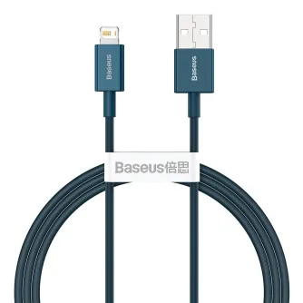 Кабели - Baseus Superior Series Cable USB to iP 2.4A 1m (blue) CALYS-A03 - быстрый заказ от производителя