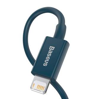 Кабели - Baseus Superior Series Cable USB to iP 2.4A 2m (blue) CALYS-C03 - быстрый заказ от производителя