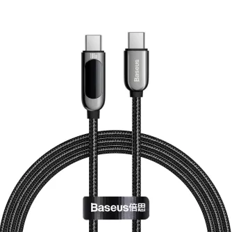 Data Cables - Baseus Display Cable USB-C to Type-C 100W 1m (black) CATSK-B01 - buy today in Master Foto store and with delivery