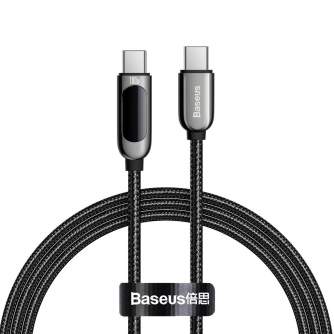 Kabeļi - Baseus displeja kabelis no USB-C uz C tipa 100W 1m (melns) CATSK-B01 - ātri pasūtīt no ražotāja