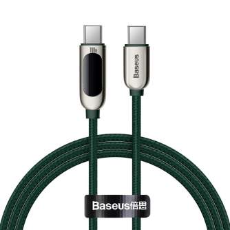 Kabeļi - Baseus displeja kabelis no USB-C uz USB-C 100W 1m (zaļš) CATSK-B06 - ātri pasūtīt no ražotāja