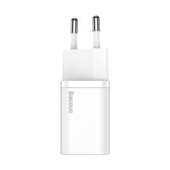 Batteries and chargers - Baseus Super Si Quick Charger 1C 20W with USB-C cable for Lightning 1m (white) - quick order from manufacturer