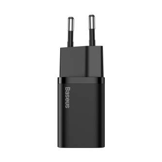 Батарейки и аккумуляторы - Baseus Super Si Quick Charger 1C 25W with USB-C cable for USB-C 1m (black) - быстрый заказ от произв