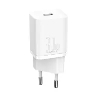 Mobilo tālruņu, planšetdatoru, GPS lādētāji - Quick Charger Baseus Super Si 1C 30W (white) CCSUP-J02 - ātri pasūtīt no ražotājaMobilo tālruņu, planšetdatoru, GPS lādētāji - Quick Charger Baseus Super Si 1C 30W (white) CCSUP-J02 - ātri pasūtīt no ražotāja