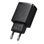 Wall charger - Baseus Compact Quick Charger, USB, USB-C, 20W (black) CCXJ-B01 - quick order from manufacturer