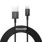 Cables - Baseus Superior Series Cable USB to micro USB, 2A, 2m (black) CAMYS-A01 - quick order from manufacturer