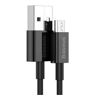 Kabeļi - Baseus Superior sērijas kabelis no USB uz micro USB, 2A, 2 m (melns) CAMYS-A01 - ātri pasūtīt no ražotāja
