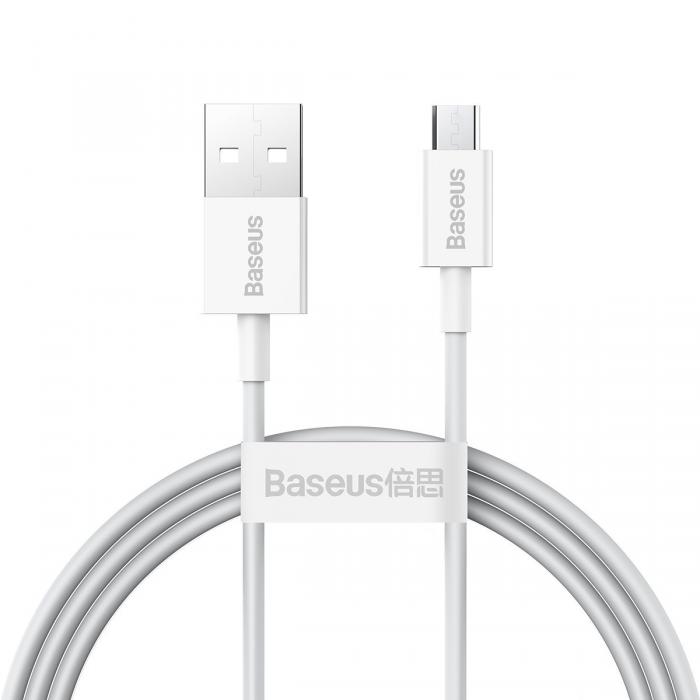Kabeļi - Baseus Superior Series Cable USB to micro USB, 2A, 1m (white) CAMYS-02 - ātri pasūtīt no ražotāja