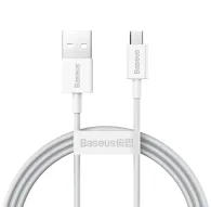 Кабели - Baseus Superior Series Cable USB to micro USB, 2A, 1m (white) CAMYS-02 - быстрый заказ от производителяКабели - Baseus Superior Series Cable USB to micro USB, 2A, 1m (white) CAMYS-02 - быстрый заказ от производителя