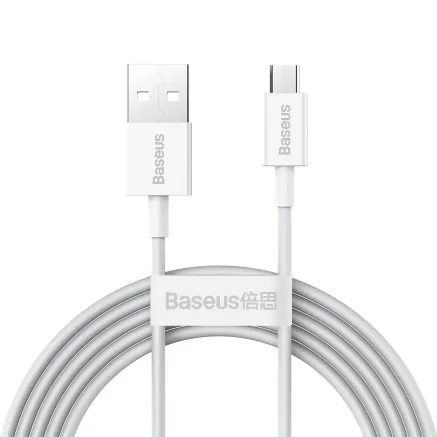 Baseus Superior Series Cable USB to micro USB, 2A, 2m (white) CAMYS-A02