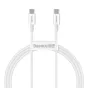 Kabeļi - Baseus Superior Series Cable USB-C to USB-C, 100W, 1m (white) CATYS-B02 - ātri pasūtīt no ražotāja
