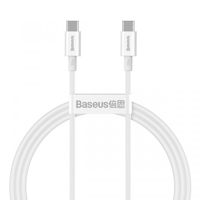 Cables - Baseus Superior Series Cable USB-C to USB-C, 100W, 1m (white) CATYS-B02 - quick order from manufacturer