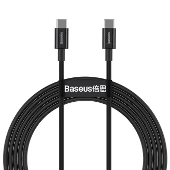 Кабели - Baseus Superior Series Cable USB-C to USB-C, 100W, 2m (black) CATYS-C01 - быстрый заказ от производителя