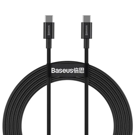 Baseus Superior Series Cable USB-C to USB-C, 100W, 2m (black) CATYS-C01