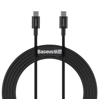 Кабели - Baseus Superior Series Cable USB-C to USB-C, 100W, 2m (black) CATYS-C01 - быстрый заказ от производителя